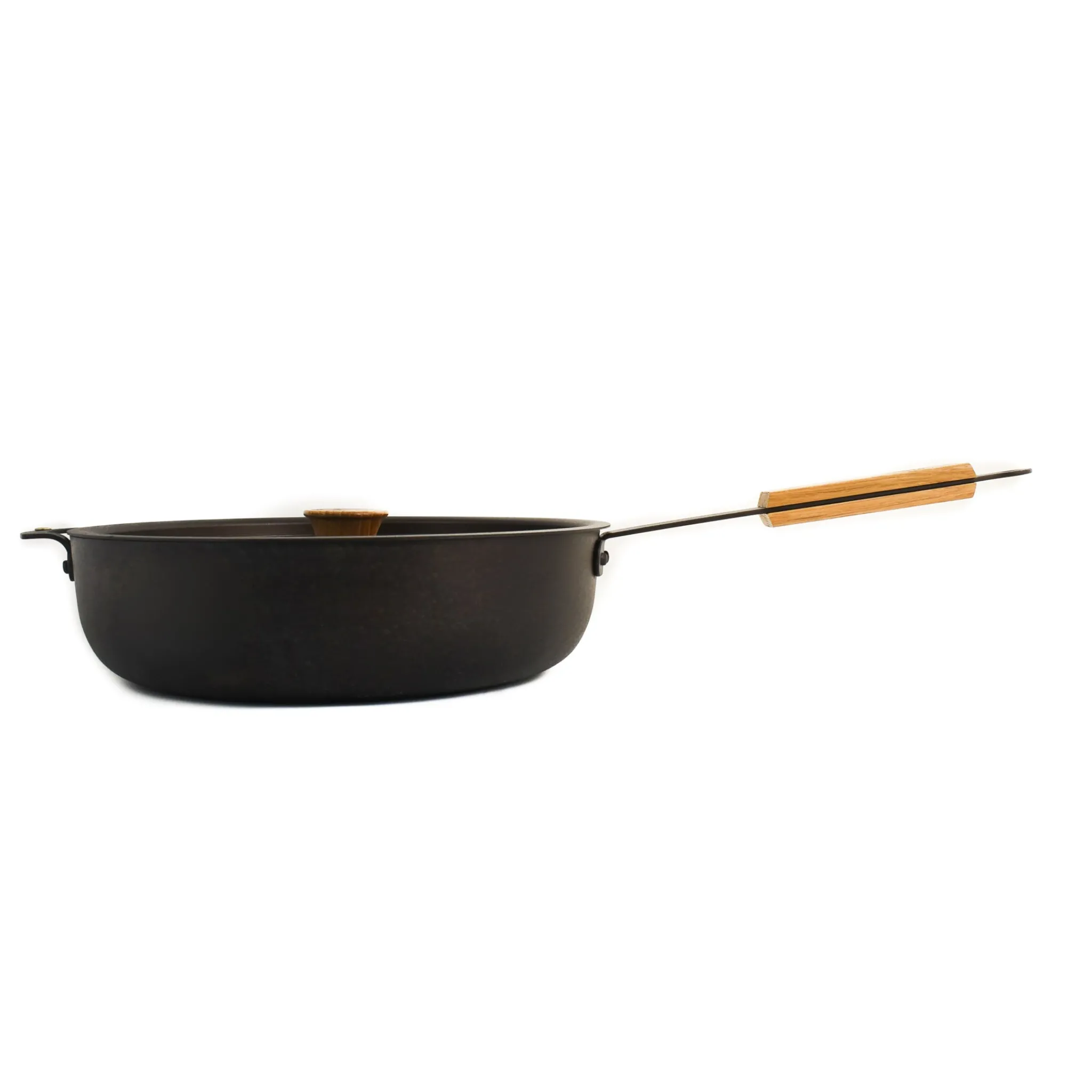 Netherton Foundry Sous Chef x Curved Saute Pan with Lid, 11" Clearance
