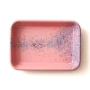 Kapka Enamel Splatter Fest Enamel Roasting and Serving Dish, Pink Sale