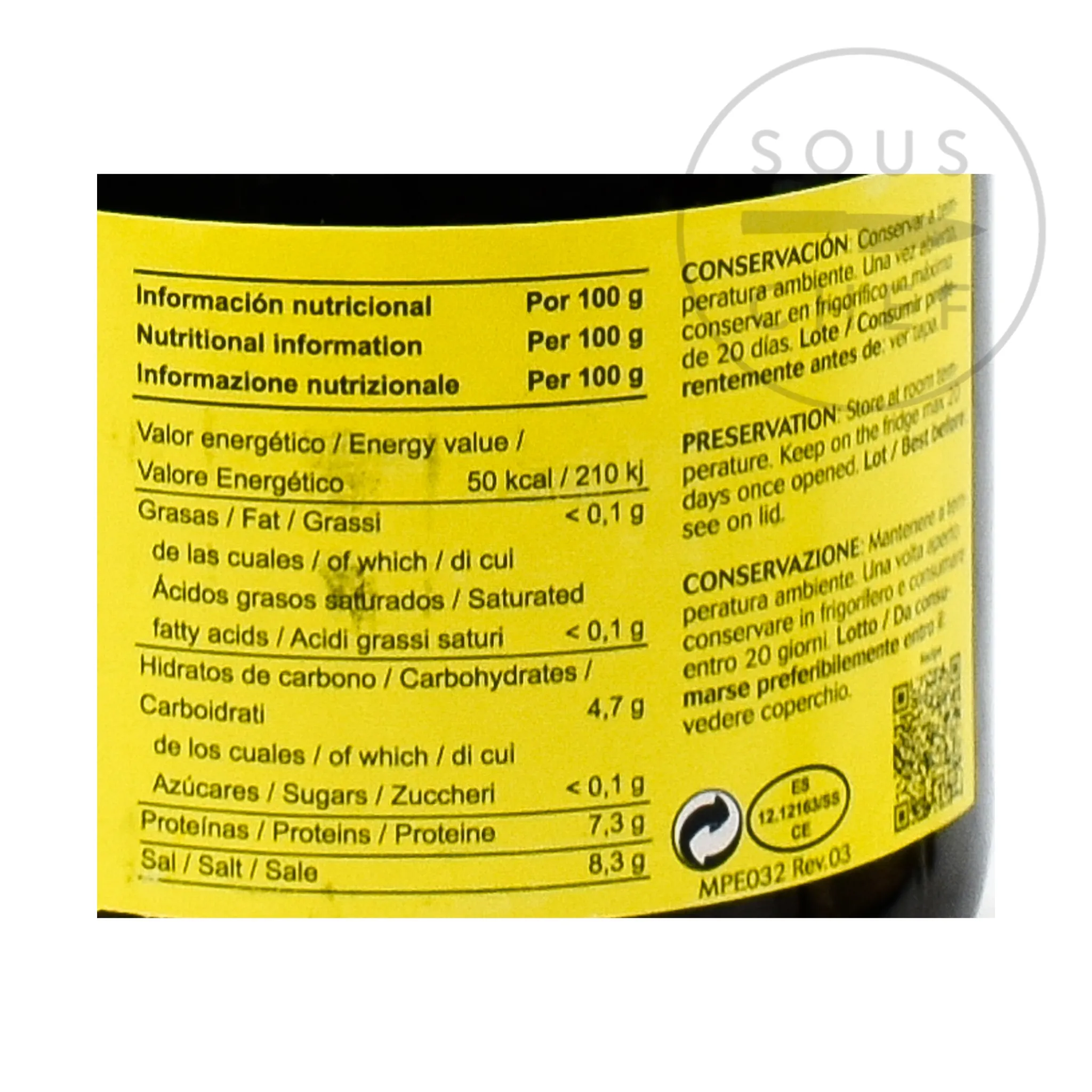 Nortindal Squid Ink Jar (Cuttlefish Ink) Outlet