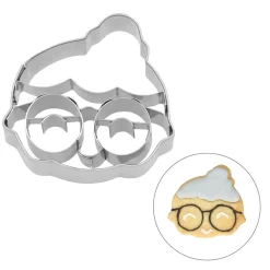Birkmann Stainless Steel Mrs. Claus Cookie Cutter, 5cm