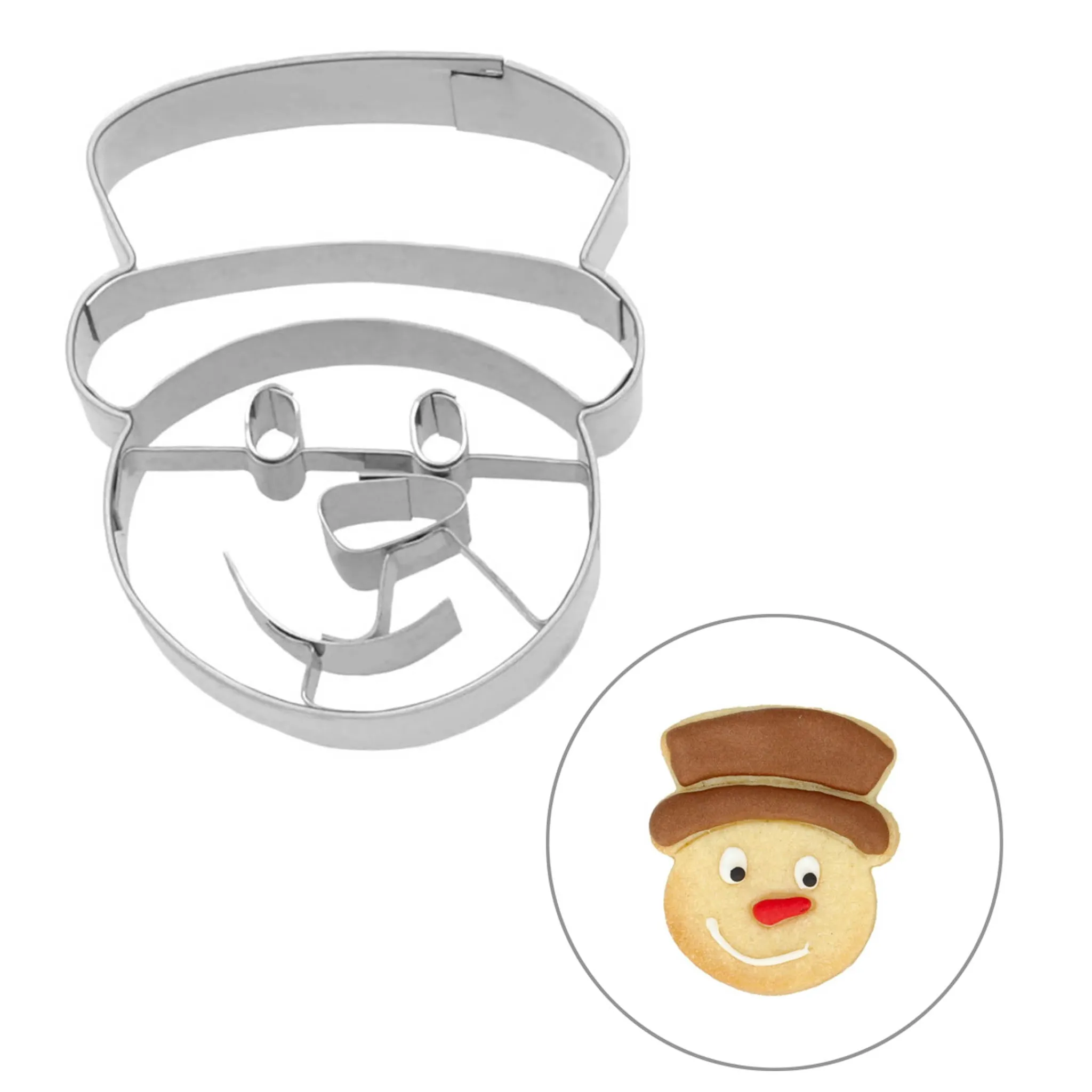 Birkmann Stainless Steel Snowman Head Cookie Cutter, 6cm Best