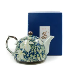 Kiji Stoneware & Ceramics Suisen Blue Japanese Teapot Sale