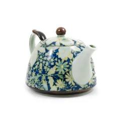 Kiji Stoneware & Ceramics Suisen Blue Japanese Teapot Sale