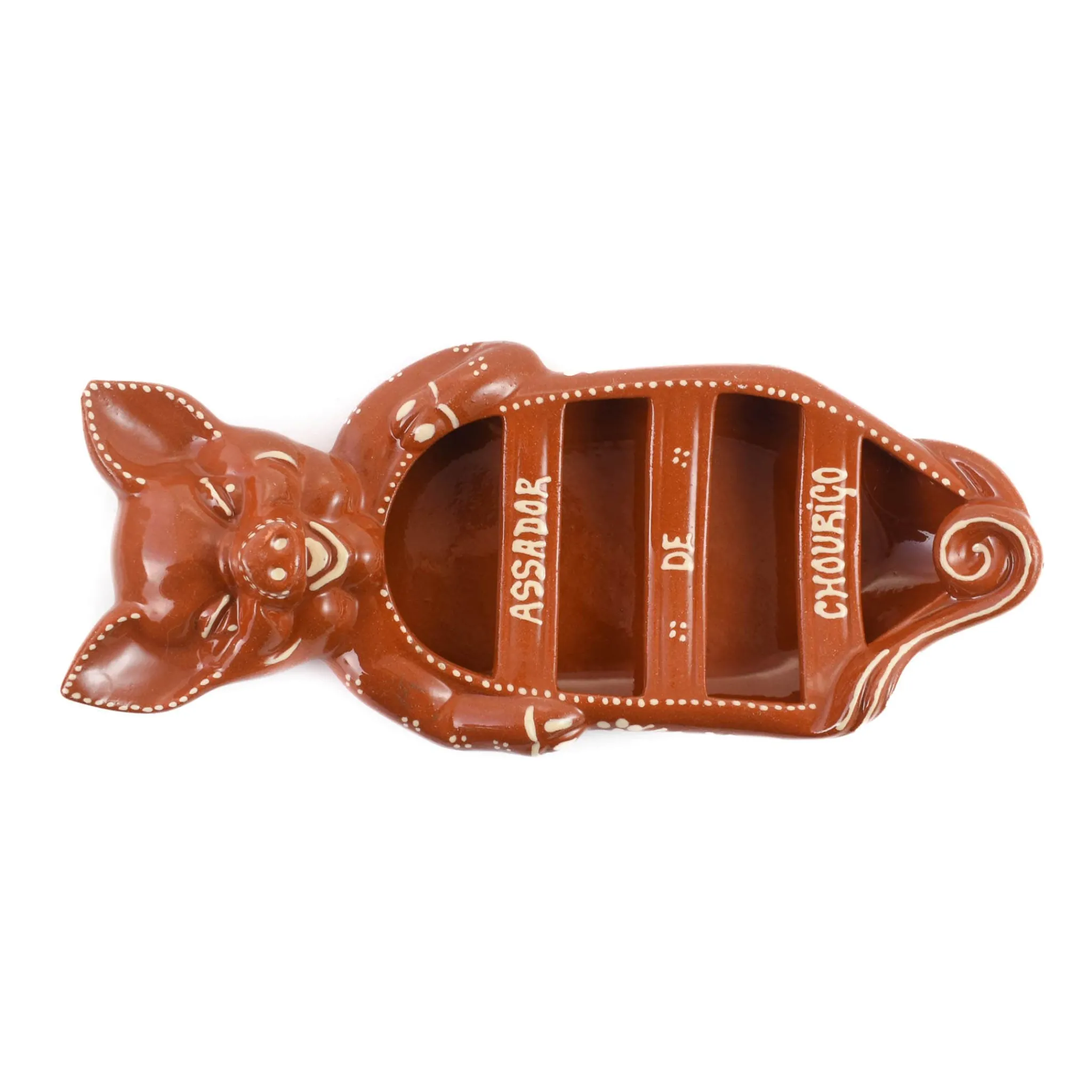 TERRACOTA ASSADEIRA Terracotta Chorizo Pig Serving Dish, 33cm Clearance