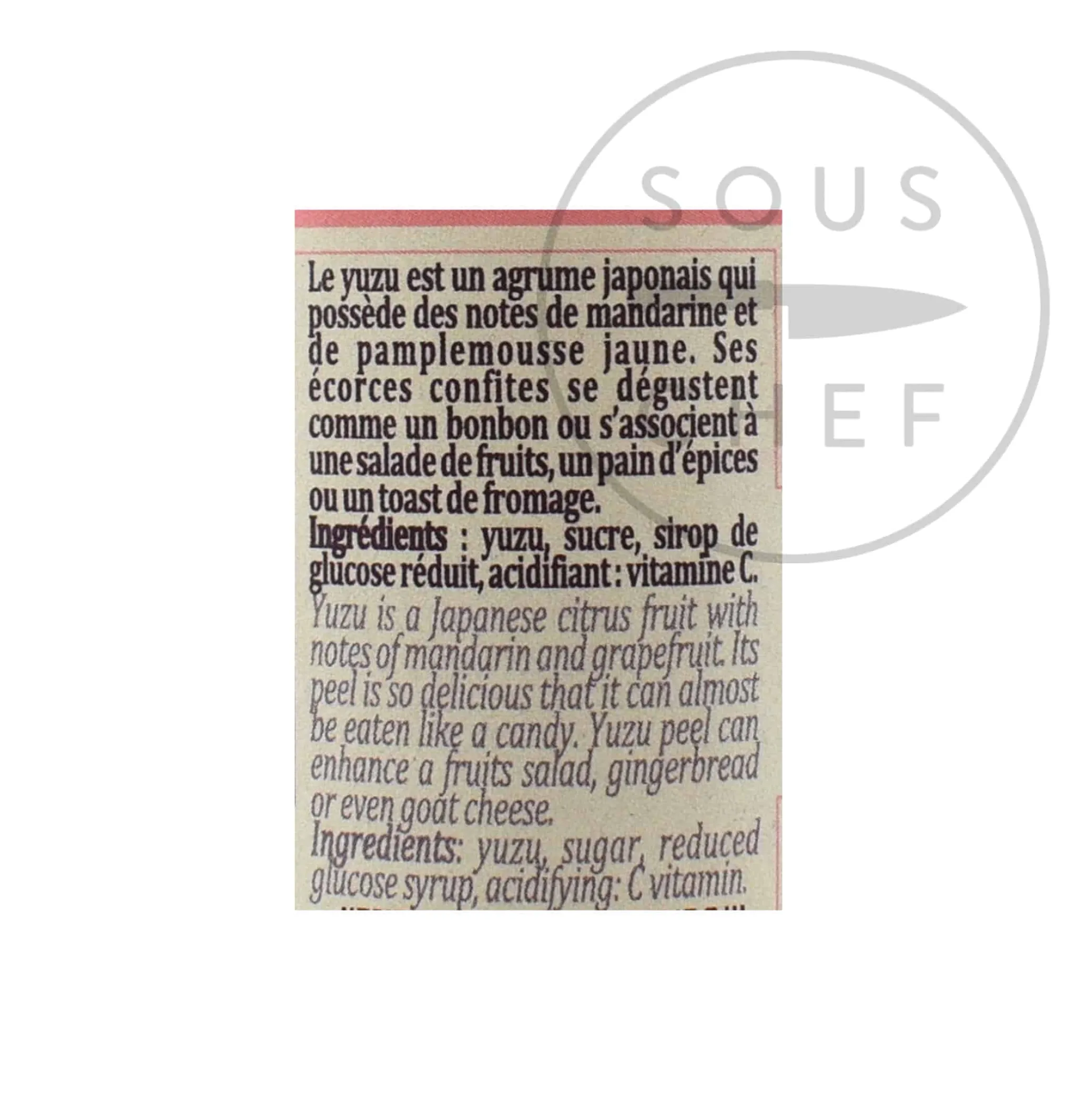 Terre Exotique Candied Yuzu Peel, 35g Outlet