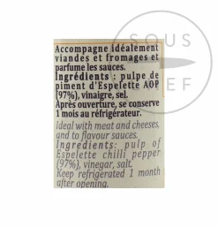 Terre Exotique Espelette Chilli Pepper Puree, 90g Online