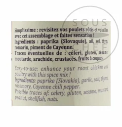 Terre Exotique Roast Chicken Spice Blend, 70g Best