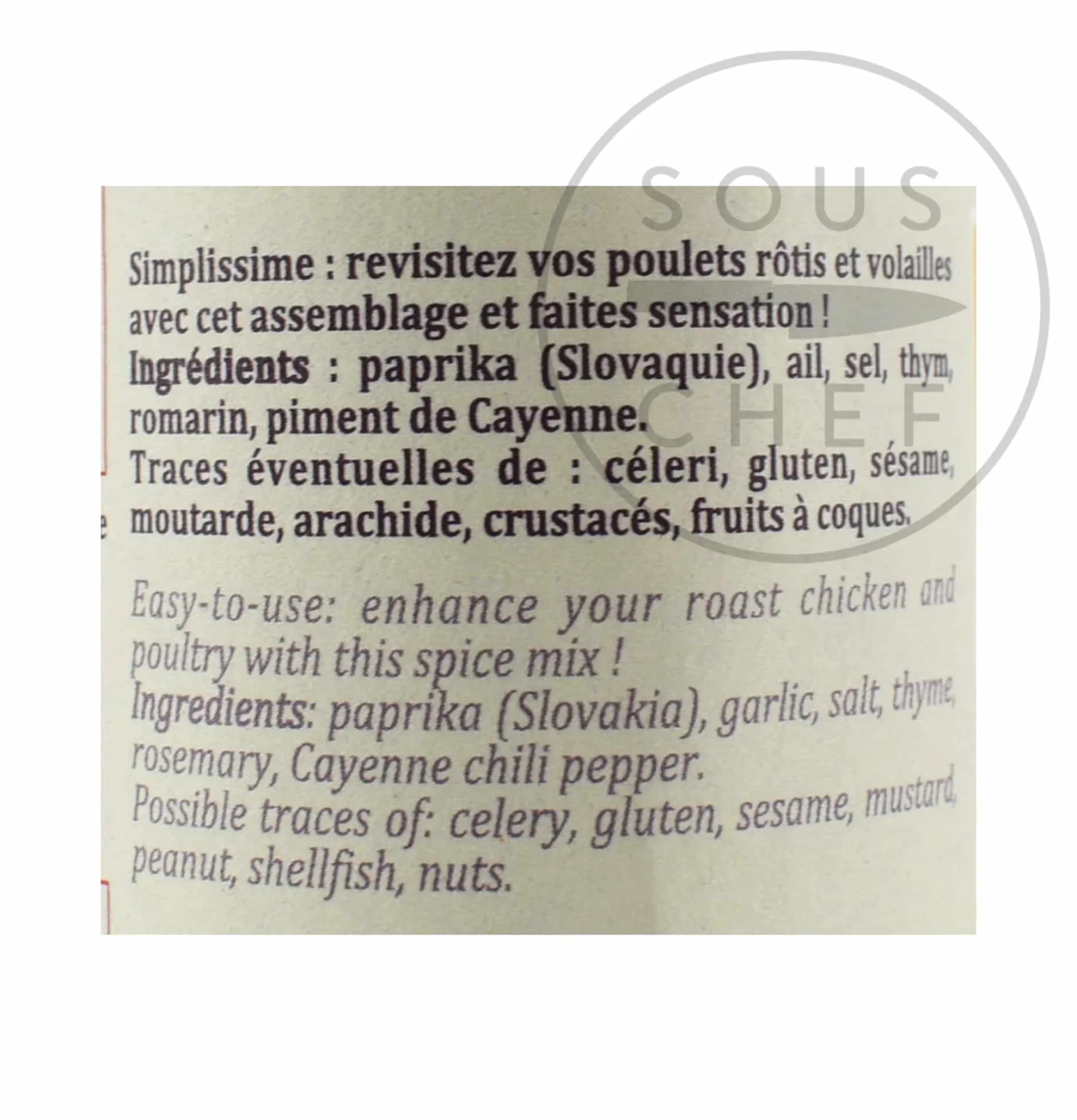 Terre Exotique Roast Chicken Spice Blend, 70g Best