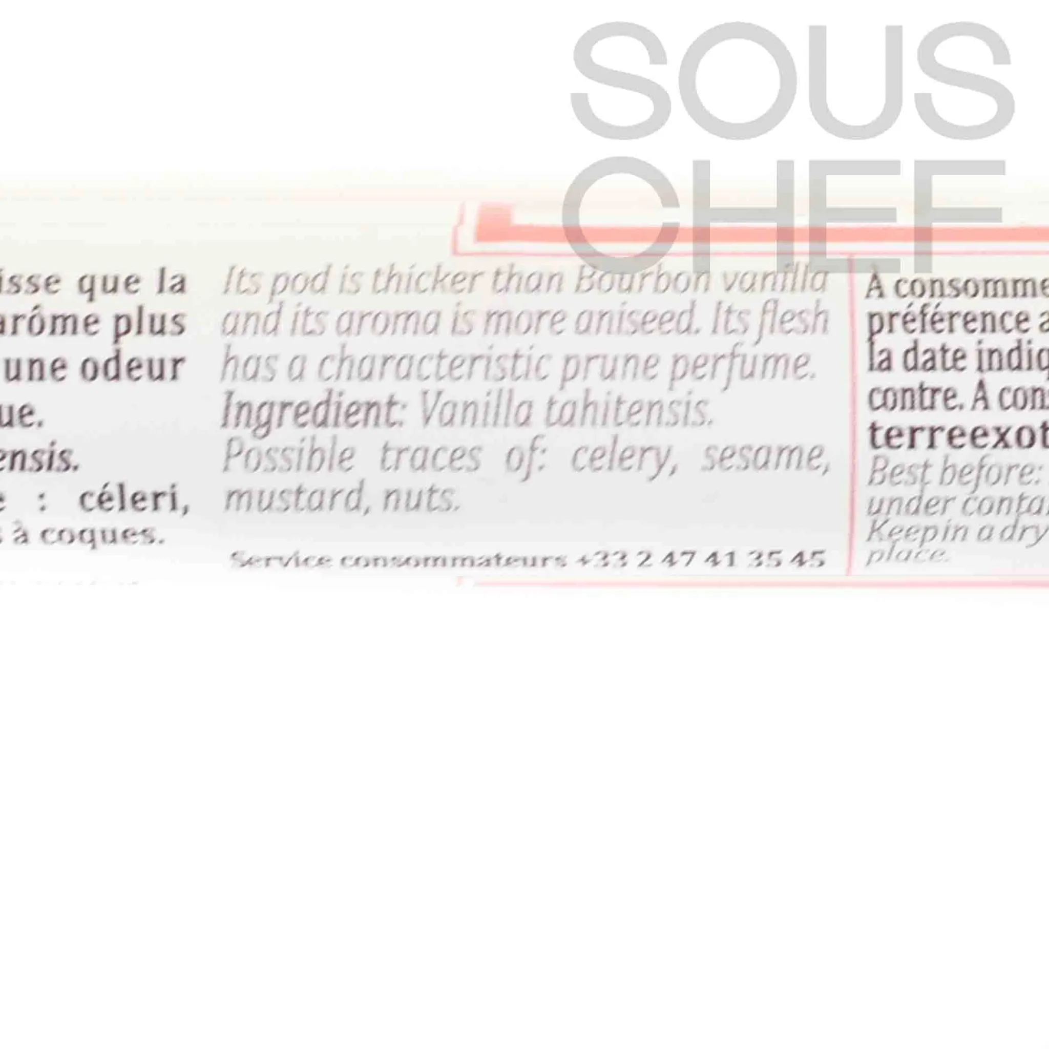 Terre Exotique Vanilla from Tahiti, 1 pod Sale