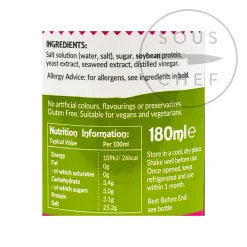 Thai Taste Vegan Fish Sauce, 180ml Clearance