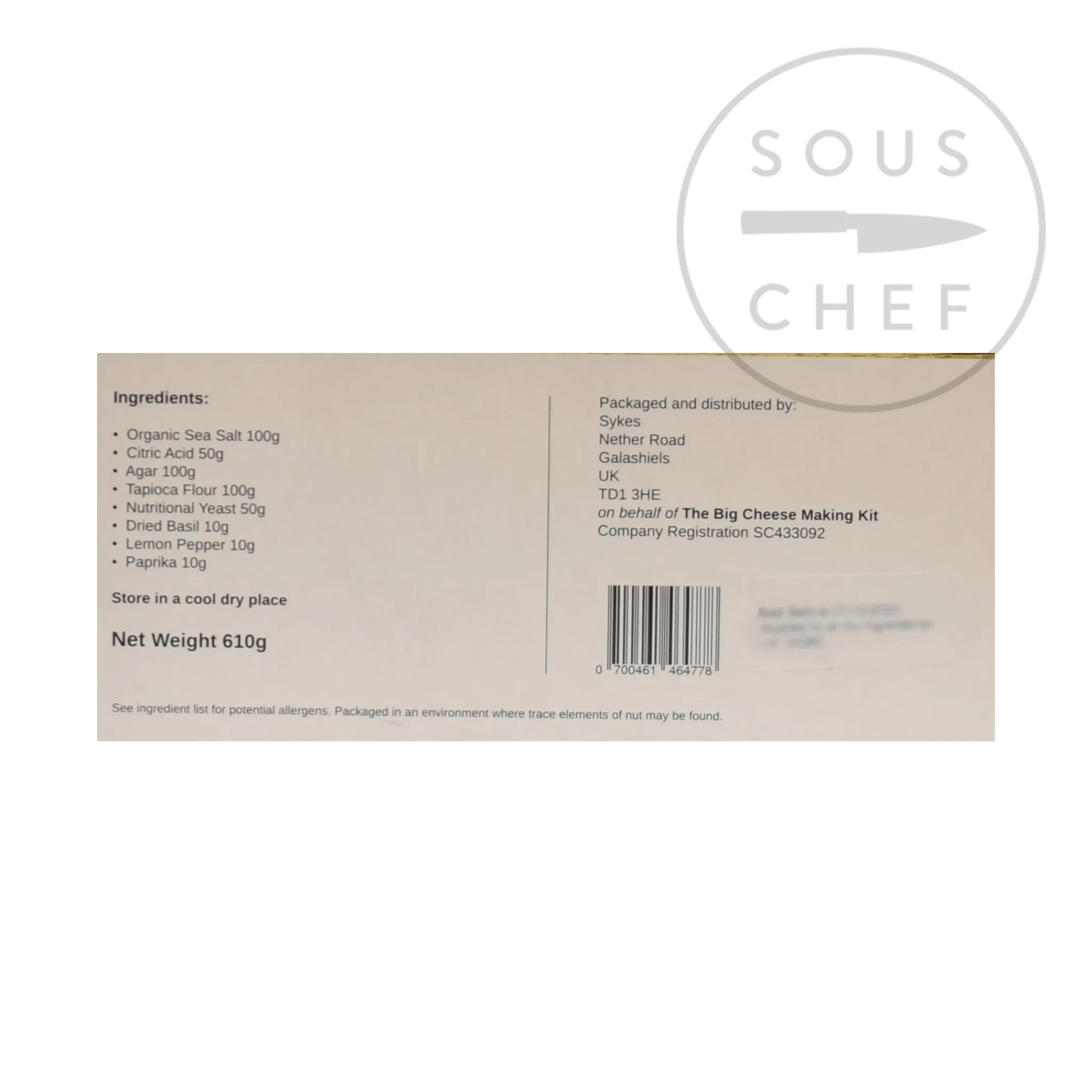 Big Cheese The Big Vegan Cheese Making Kit Sale