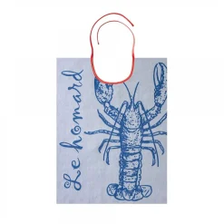 Coucke The Blue Lobster French Seafood Bib Discount