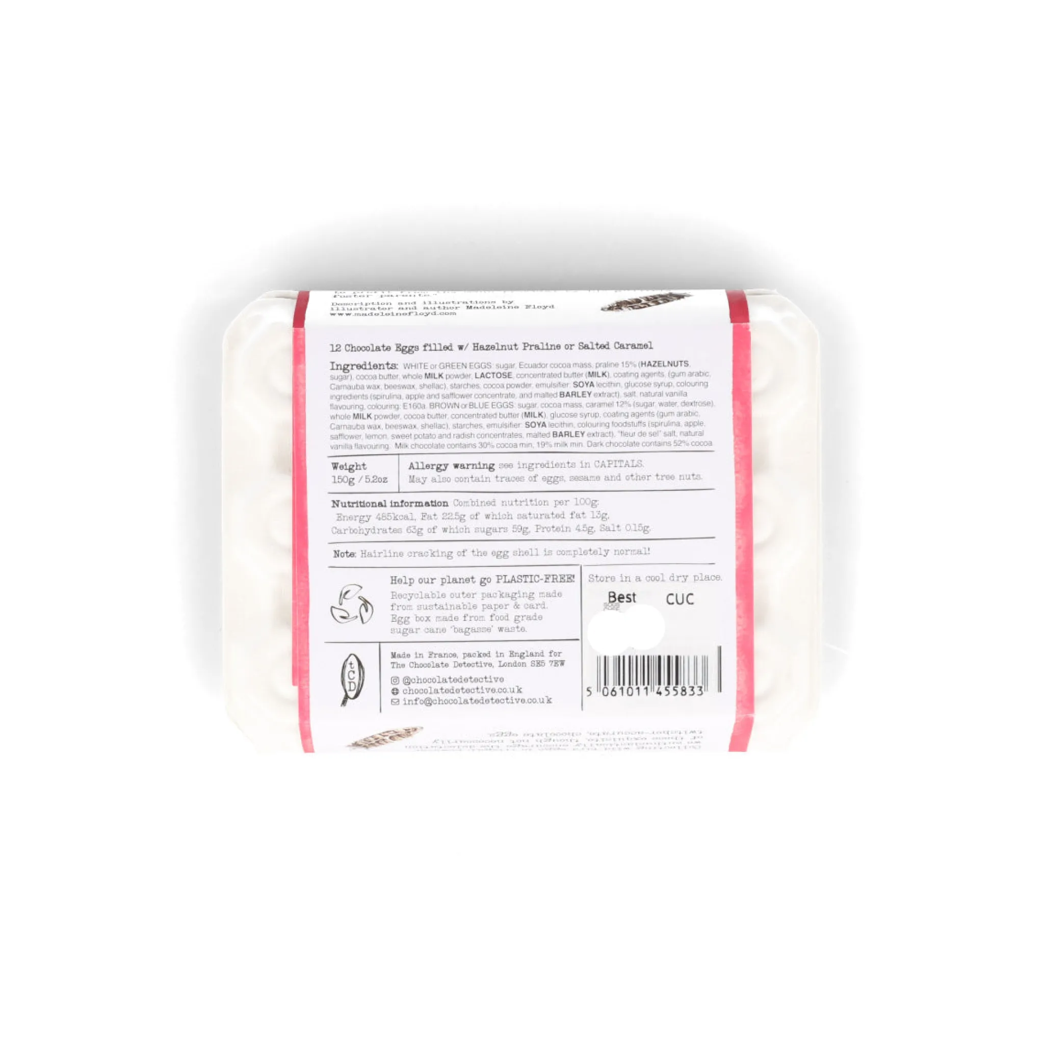 Chocolate Detective The 12 Cuckoo Chocolate Eggs, 150g Hot