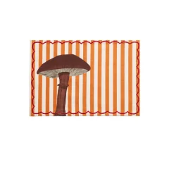 The Platera Striped Shiitake Mushroom Cotton Placemat Online