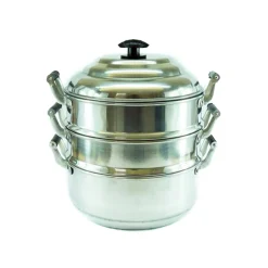 Chinese Cookware 3-Tier Aluminium Steamer New