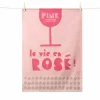 Tissage Moutet La Vie en Rose French Jacquard Tea Towel Discount
