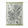 Tissage Moutet Olive French Jacquard Tea Towel Discount