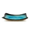 Kiji Stoneware & Ceramics Turquoise Crackle Glaze Platter Best