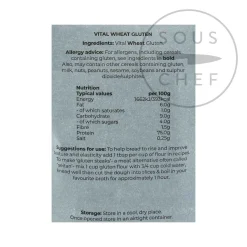 Vital Wheat Gluten Flour - Seitan Flour, 500g Clearance