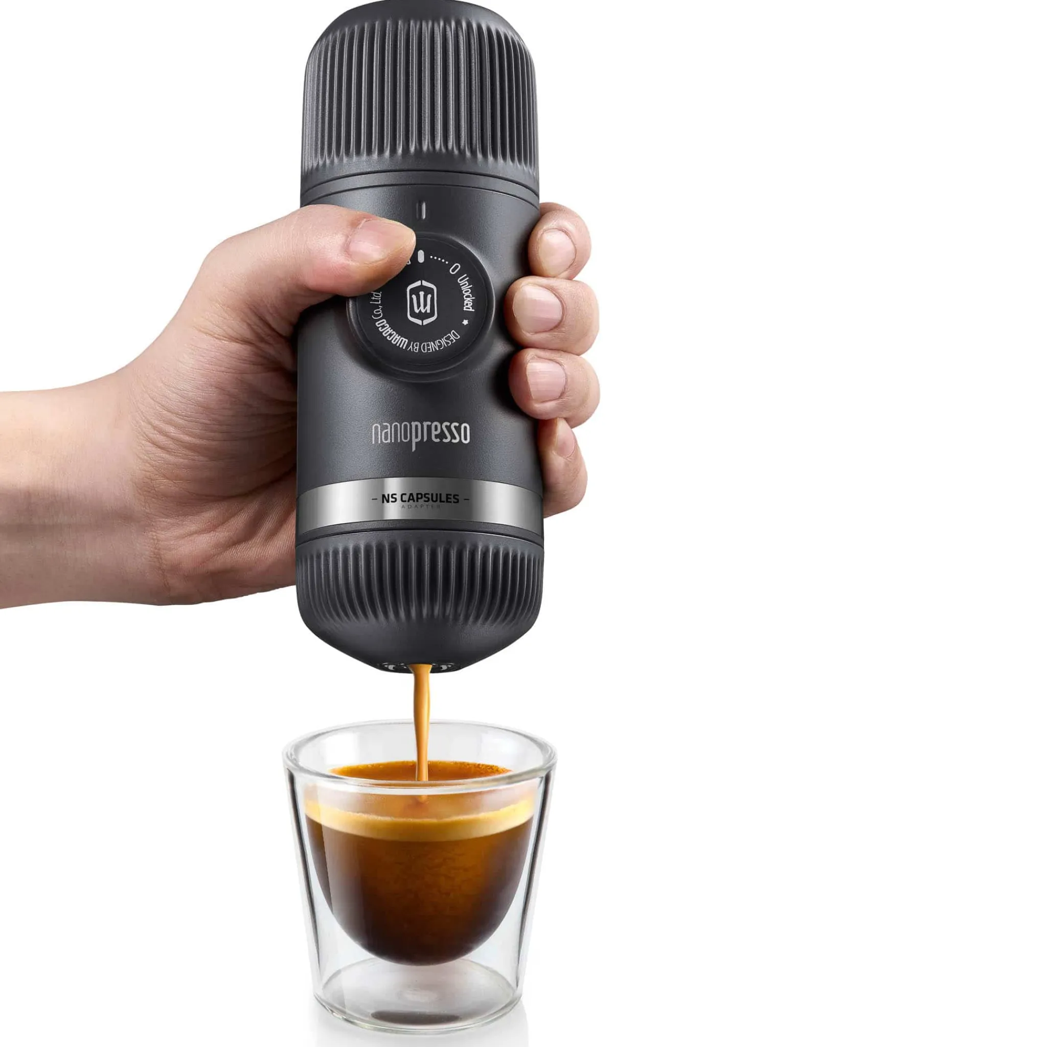 Wacaco Nanopresso Handheld Espresso Maker with Nespresso Adaptor Outlet