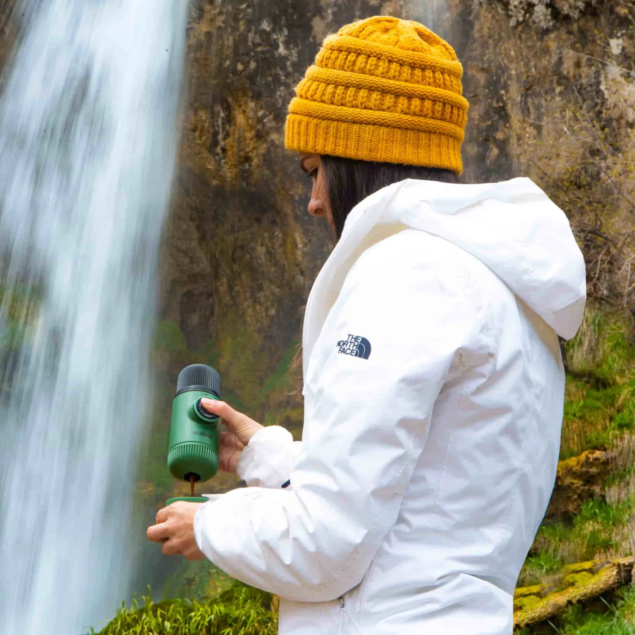 Wacaco Nanopresso Moss Green Elements Handheld Espresso Maker Discount