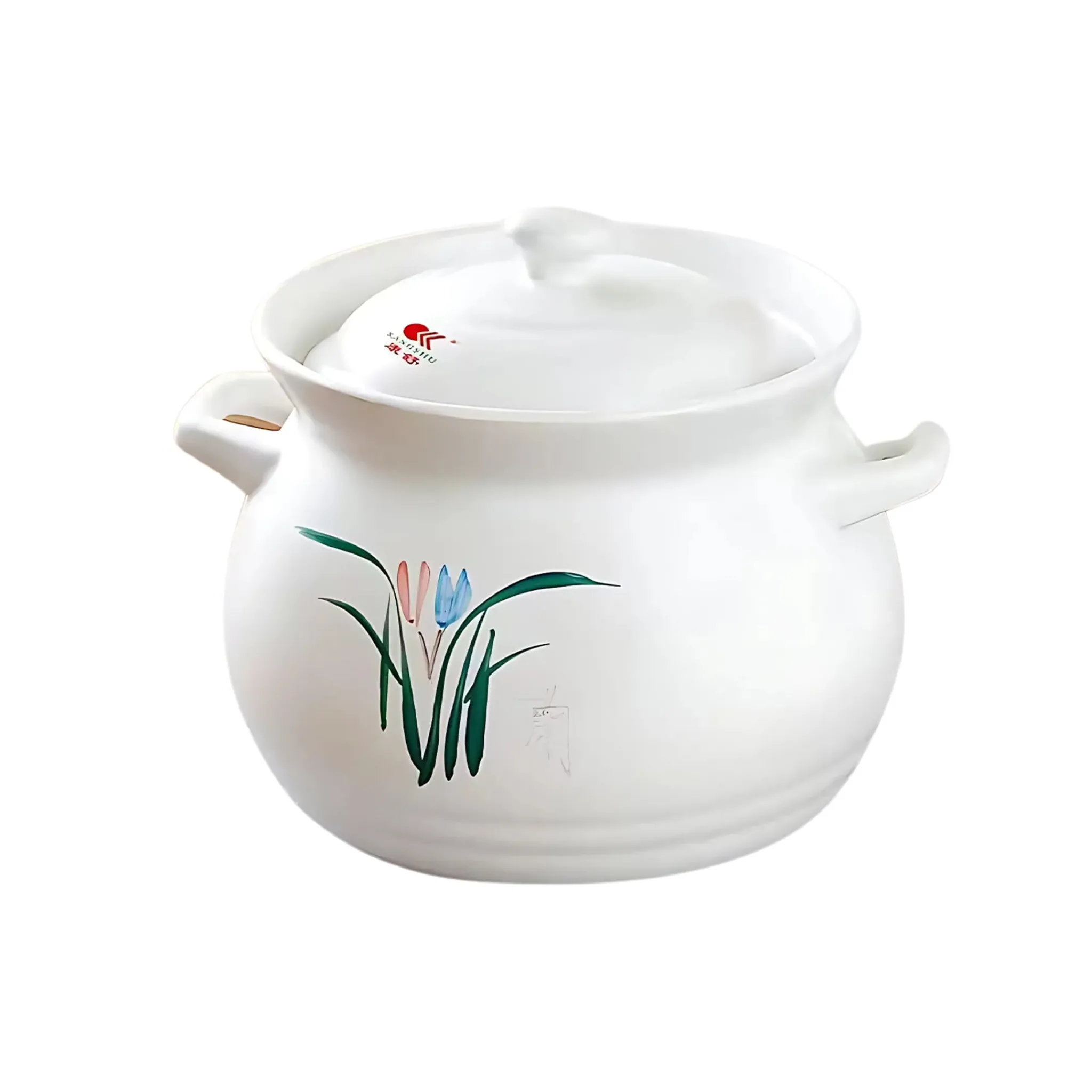 Chinese Cookware White Clay Soup Pot, 3.3L Clearance