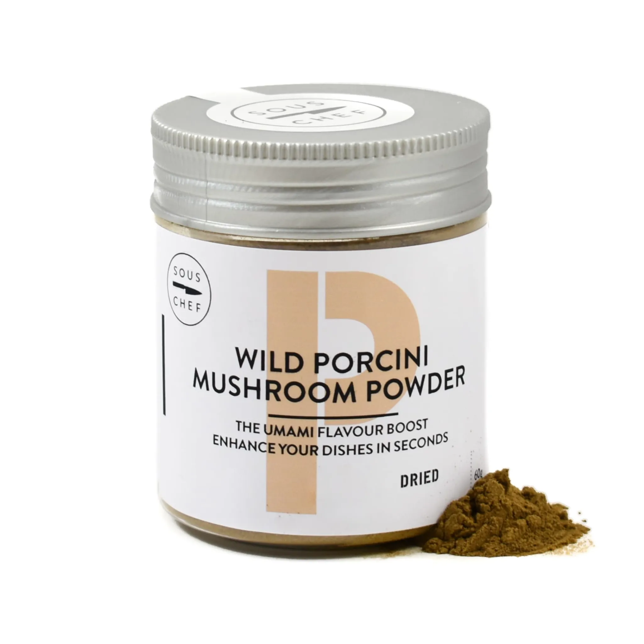 Sous Chef Wild Porcini Mushroom Powder, 60g Clearance