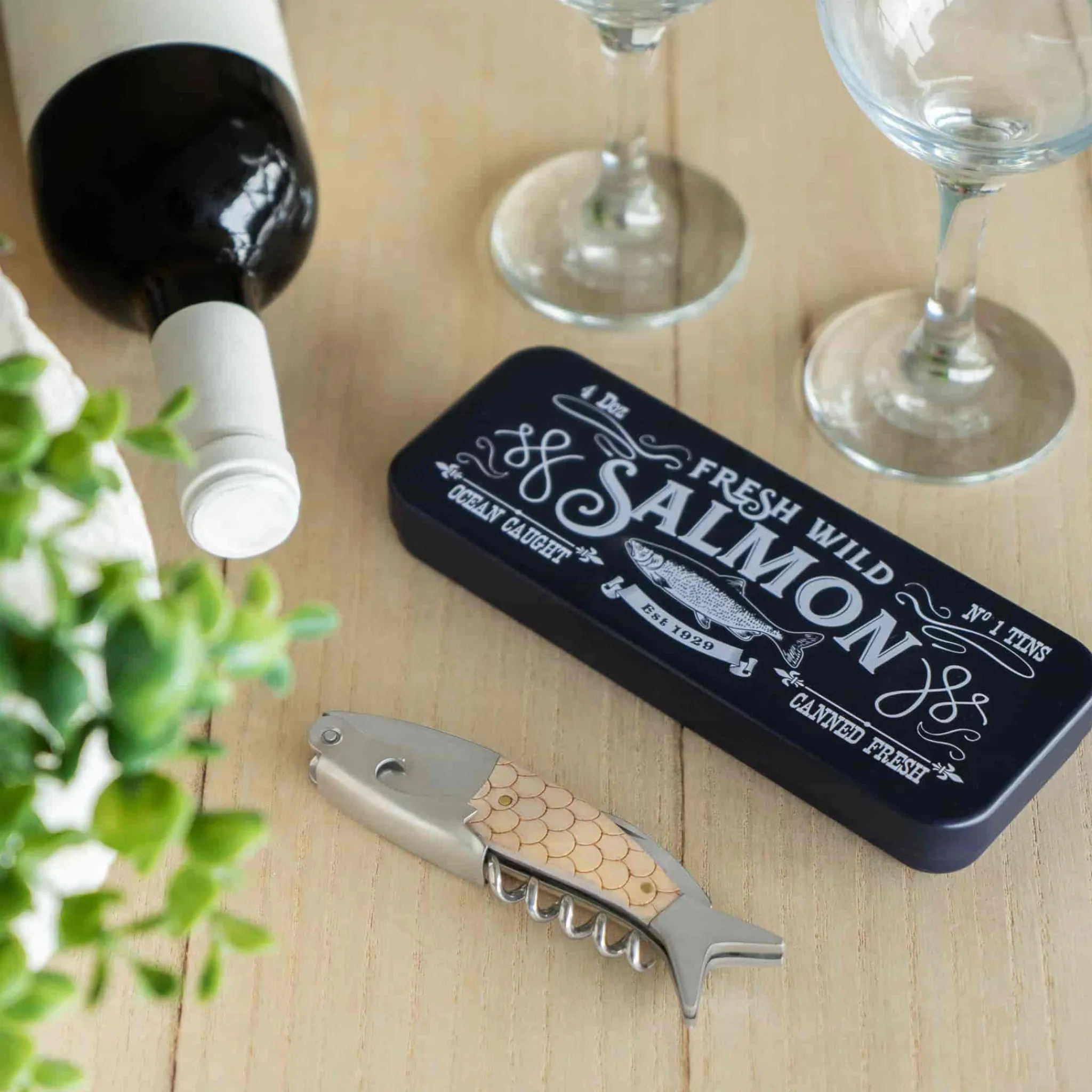 Balvi Wild Salmon in a Tin Corkscrew Outlet