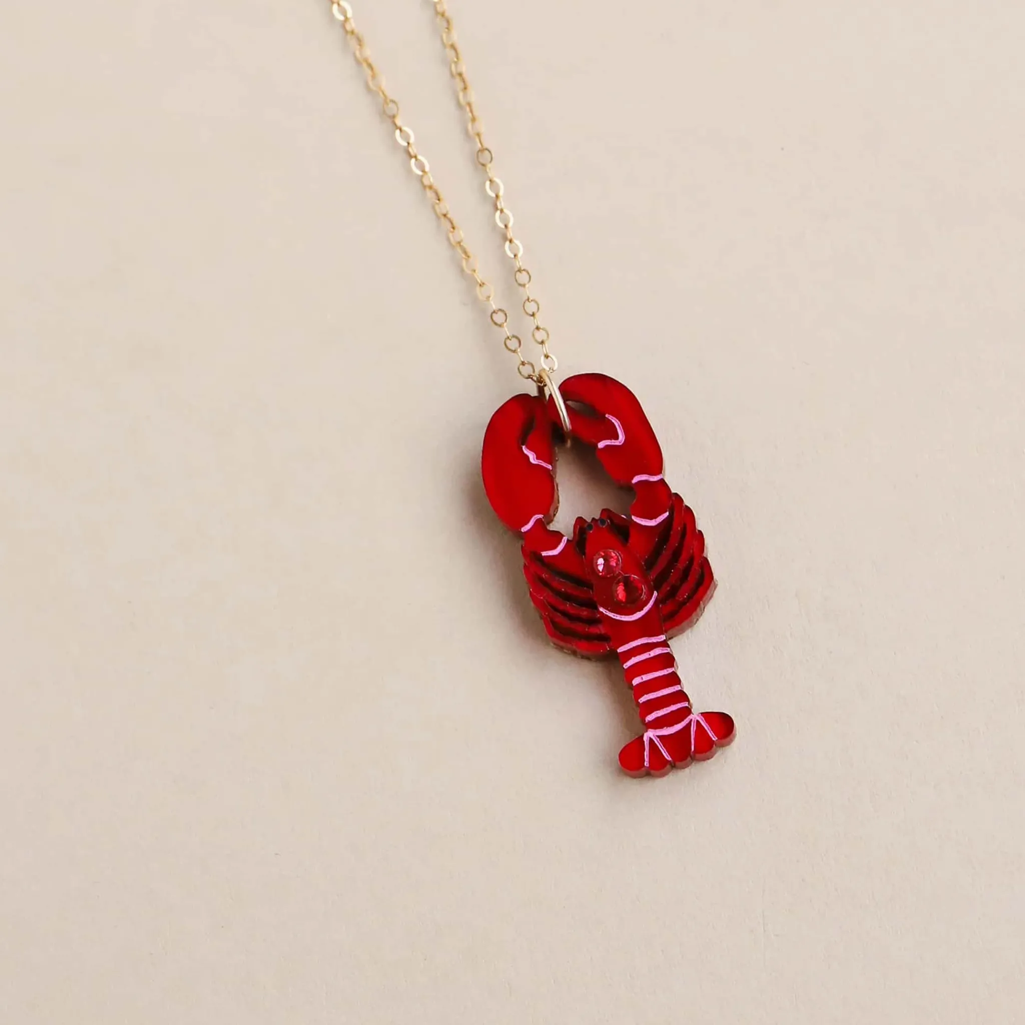 Wolf & Moon Lobster Necklace Online
