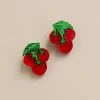 Wolf & Moon Tomato Stud Earrings Outlet
