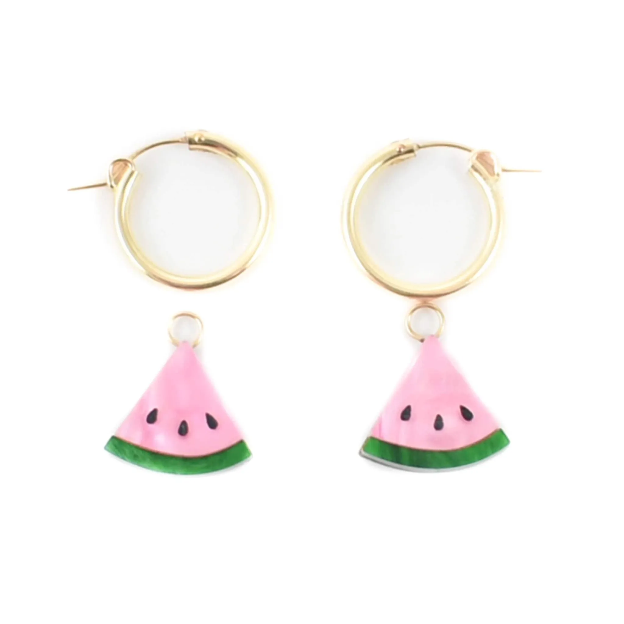 Wolf & Moon Watermelon Hoop Earrings Discount