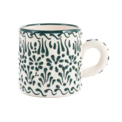 El Boyali Seramikler Yesil Ve Beyaz Boyali Coffee Cup, 140ml Discount