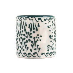 El Boyali Seramikler Yesil Ve Beyaz Boyali Coffee Cup, 140ml Discount