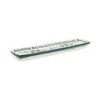 El Boyali Seramikler Yesil Ve Beyaz Boyali Serving Tray, 26.5x8cm