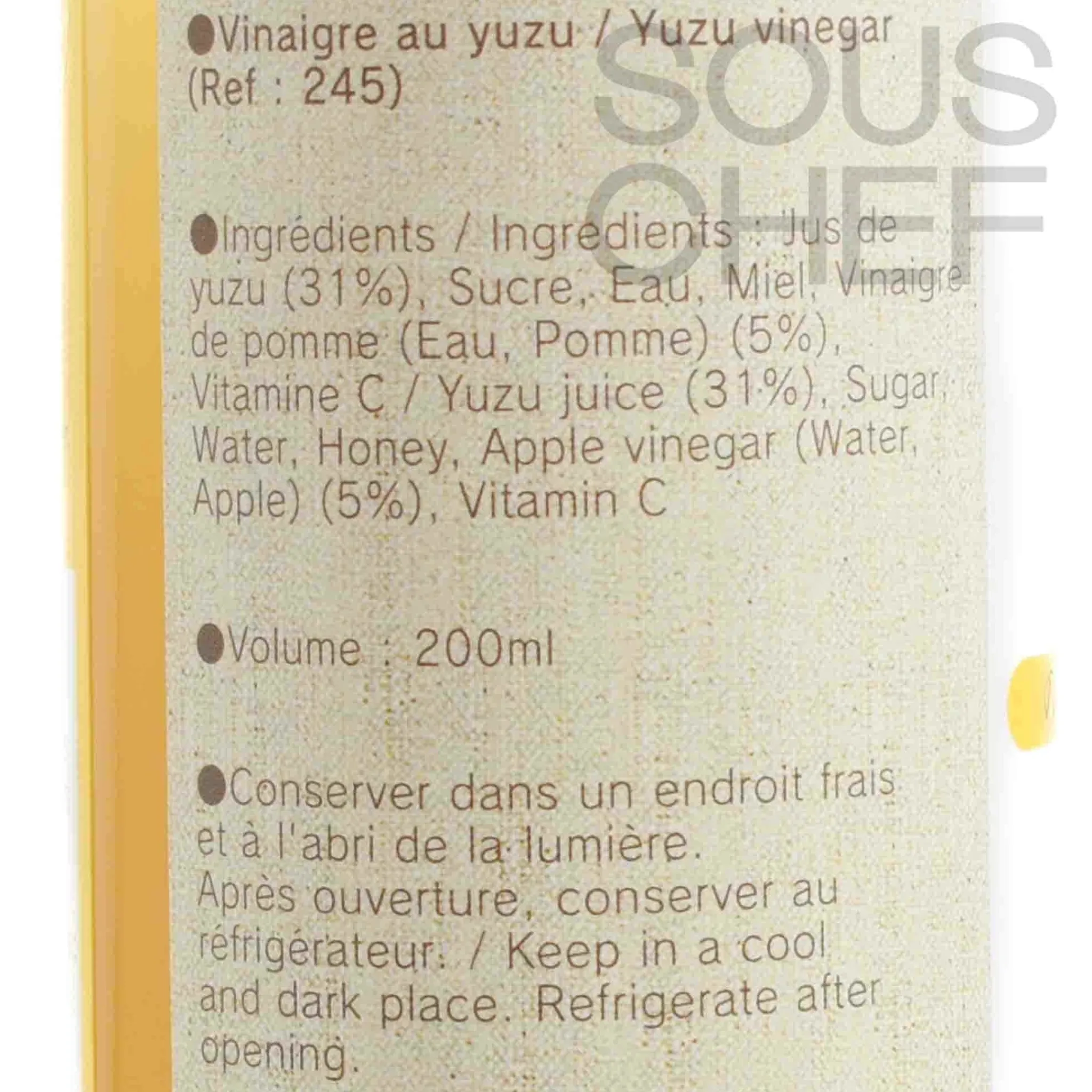 Oochi Yuzu & Honey Vinegar, 200ml Best
